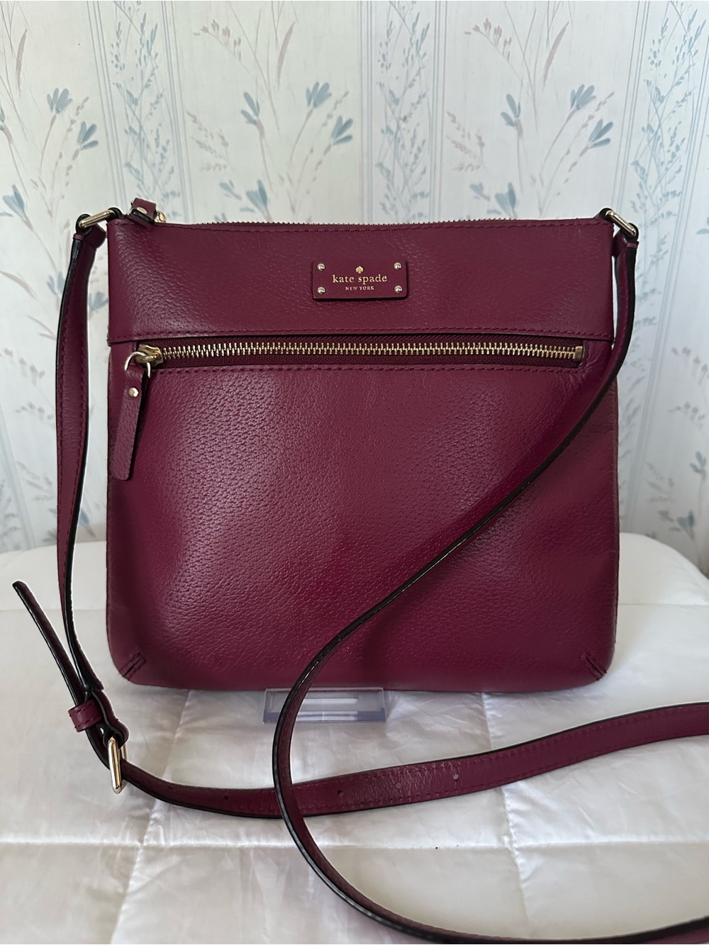 Kate Spade Raspberry Leather Crossbody